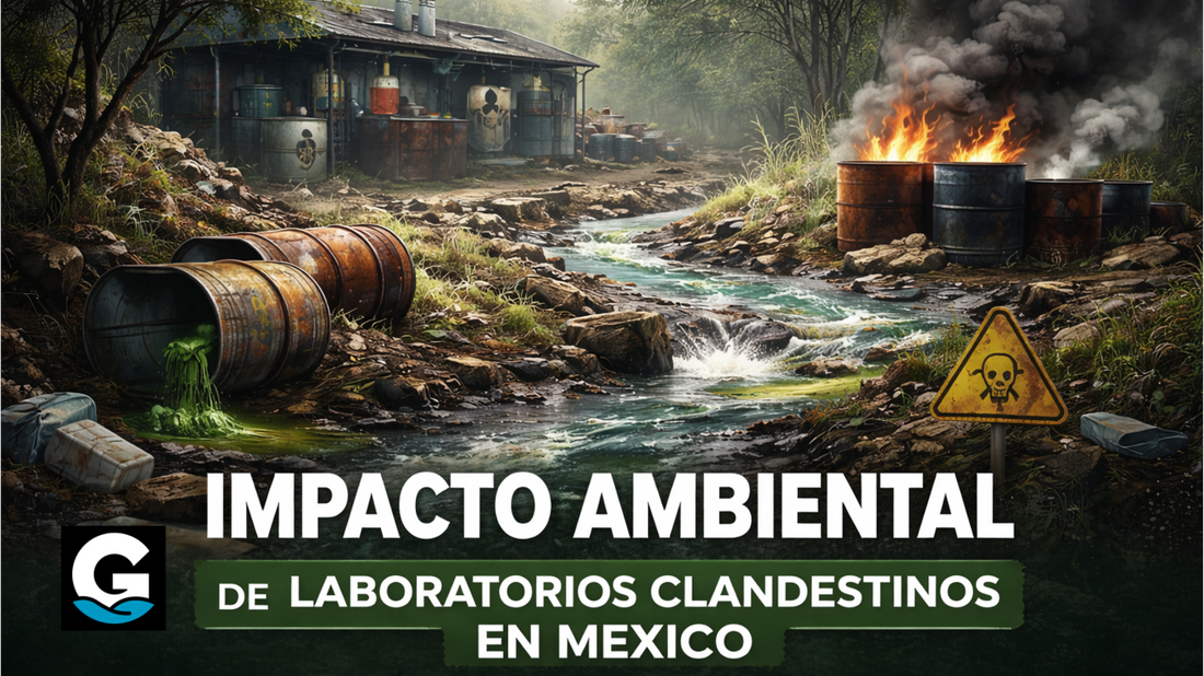 Daño ambiental por laboratorios clandestinos de estupefacientes en México